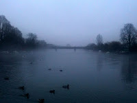 Typically grey and cold misty morning