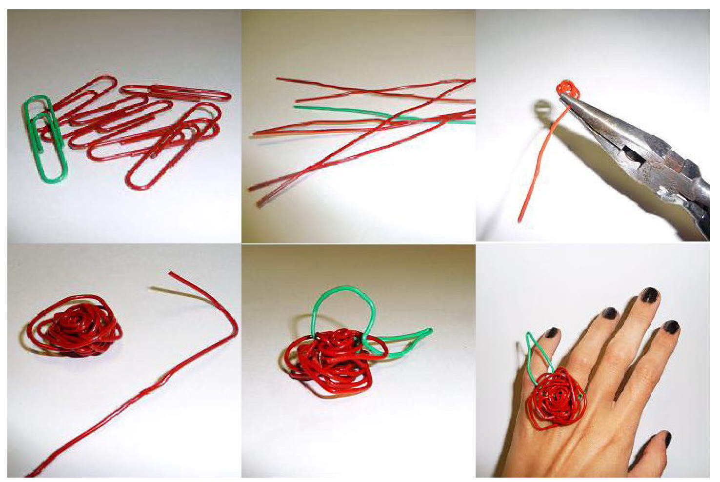 EL JARDIN DE LOS SUEÑOS Anillo con clips