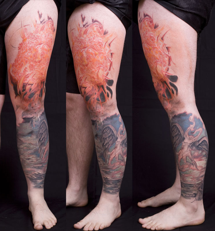 Icarus leg sleeve In progress 