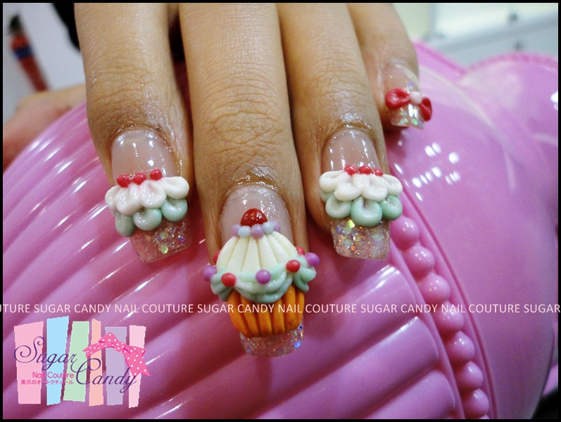 cupcake nail designs-21 cupcake nail designs