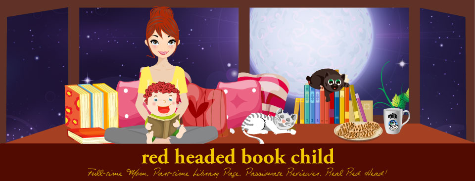 red headed book child