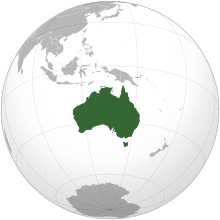 Australian Globe Map