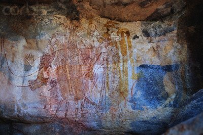 Aborigenes art in Rock