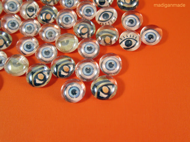 Simple and easy DIY glass eyeballs. Instructions at madiganmade.com