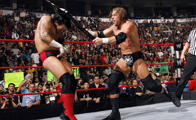 Cm Punk vs HHH Chair Shot Heard Round The World
