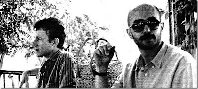 foto inedita del indio solari y skay beilinson en blanco y negro