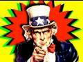 Uncle Sam says: "Buy American Flags made by disabled veterans"