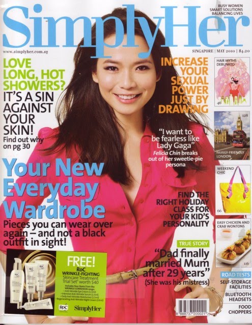 FELICIA CHIN FANSITE: Felicia Chin @ Simply Her May Issue
