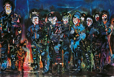 Richter on Daniel Richter Horde 2007 Oil On Canvas 110 X 177