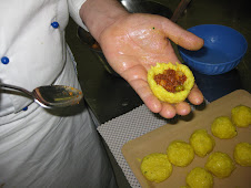 The correct way to fill an Arancini