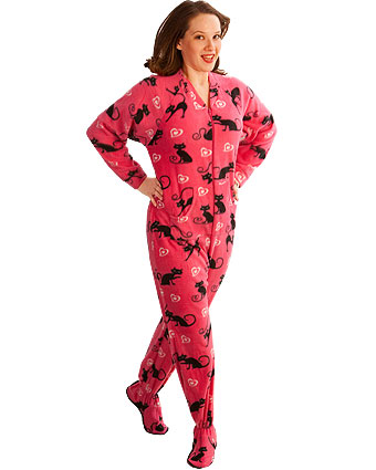 cat footed pajamas
