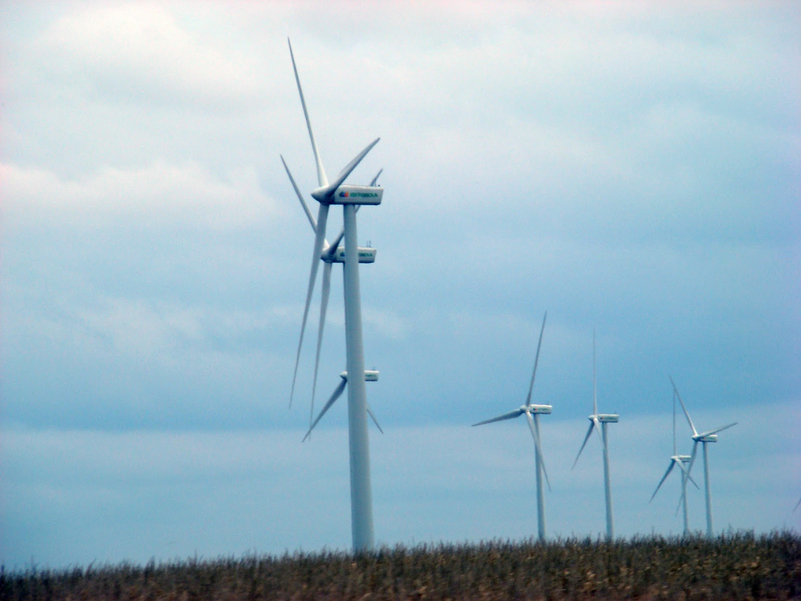 This beautiful land.... Wind Farms, Cornfields, and finally, the