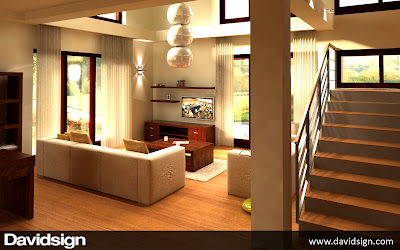 design 3D living modern