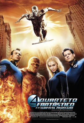 Filme Poster Quarteto Fantastico e o Surfista Prateado DVDRip Dublado