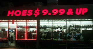 funny store sign cheap hoes