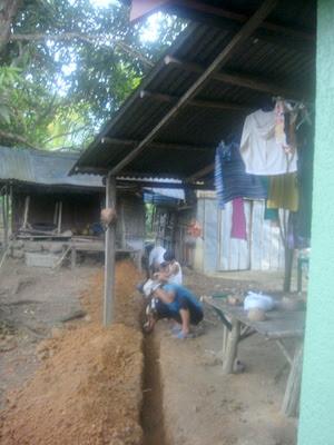 Construction crew at The Compound in Guimaras Construction crew in Guimaras in the Philippines