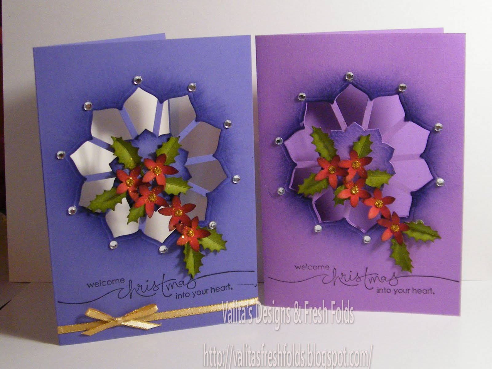 Valita's Creative Designs Another Christmas free form Lattice card