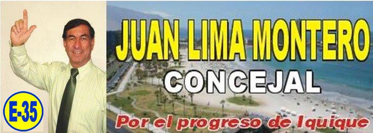 Juan Lima Montero Candidato a Concejal por Iquique - ¡ Tu Voto, es tu Voz...!