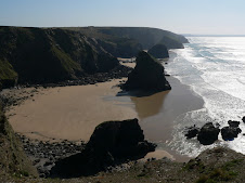View from Diggory's Rock towards Bedruthan Steps