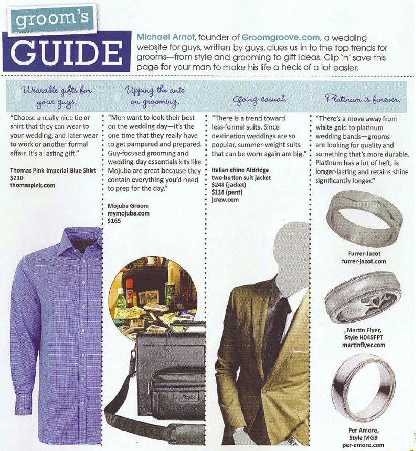 In a recent article Michael Arnot founder of Groomgroovecom a wedding In a recent article Michael Arnot founder of Groomgroovecom a wedding