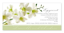 Orchid White Engagement Invite