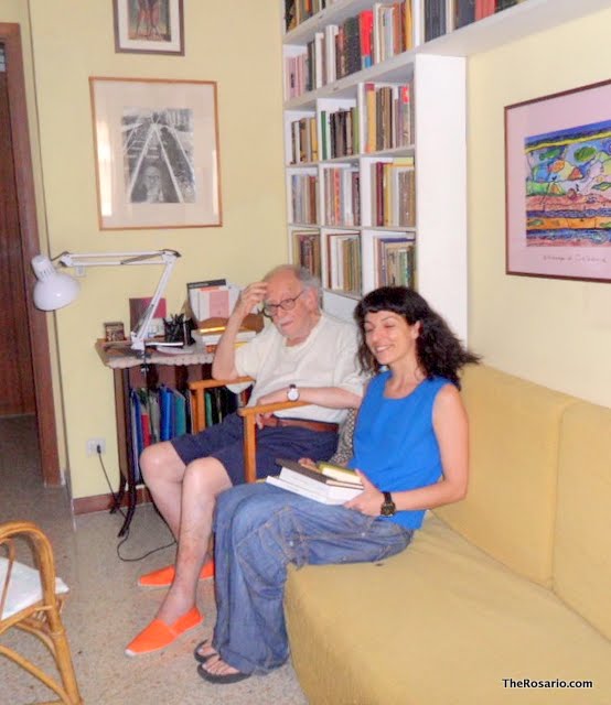 Mi foto con... Cristóbal Serra - Roser Amills, escritora mallorquina