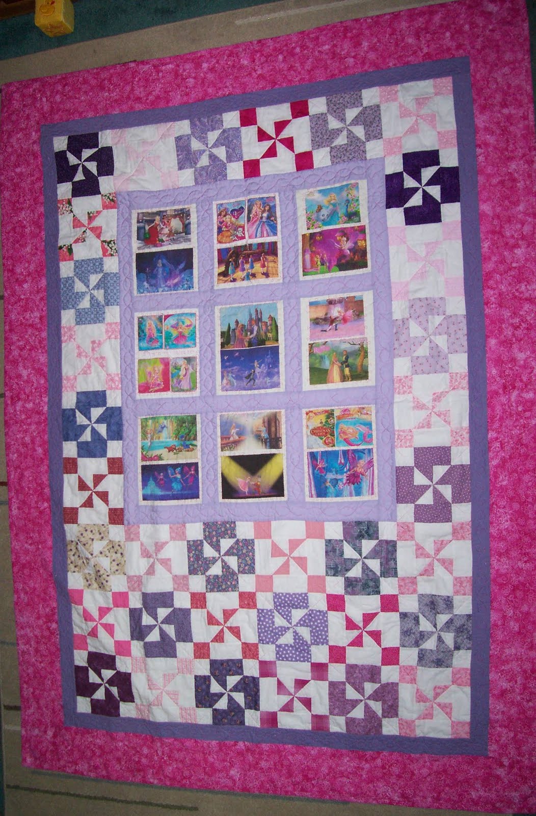 Pam's Quilts Barbie Princesses 6/2010