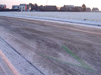 Du verglas sur les routes secondaires le dimanche matin...