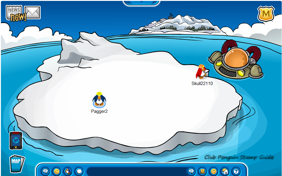 Club Penguin Stamp Guide: Club Penguin Stamps: Berg Drill Stamp