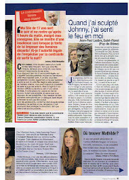 FRANCE DIMANCHE N°3303 : QUAND J'AI SCULPTE JOHNNY, J'AI SENTI LE FEU EN MOI.