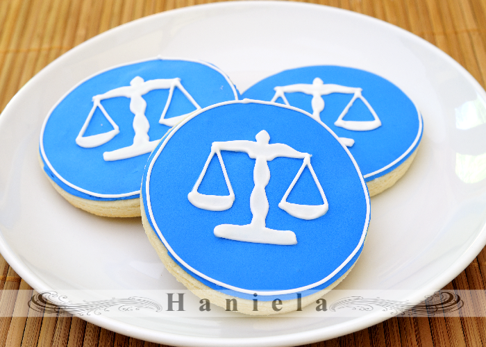 Haniela's Scale of Justice Cookies