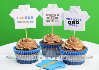 Fathers Day Shirt Cupcakes