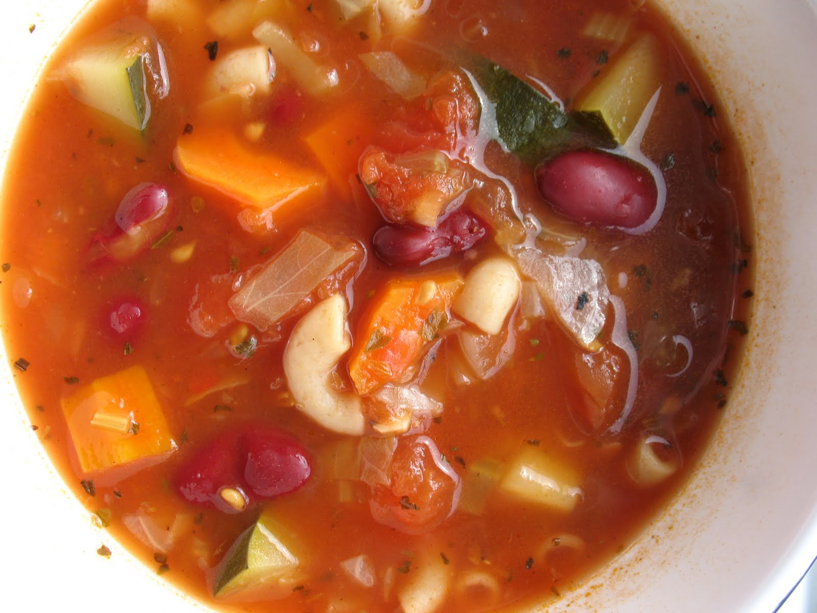 Minestrone Soup ~ Chasing Tomatoes
