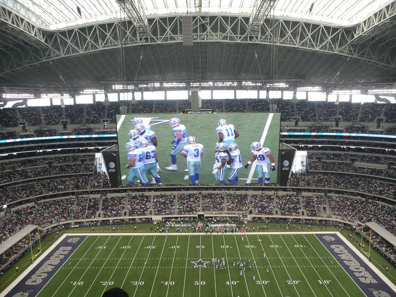 Dallas Cowboys Stadium Scoreboard