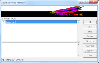 the Apache server status: