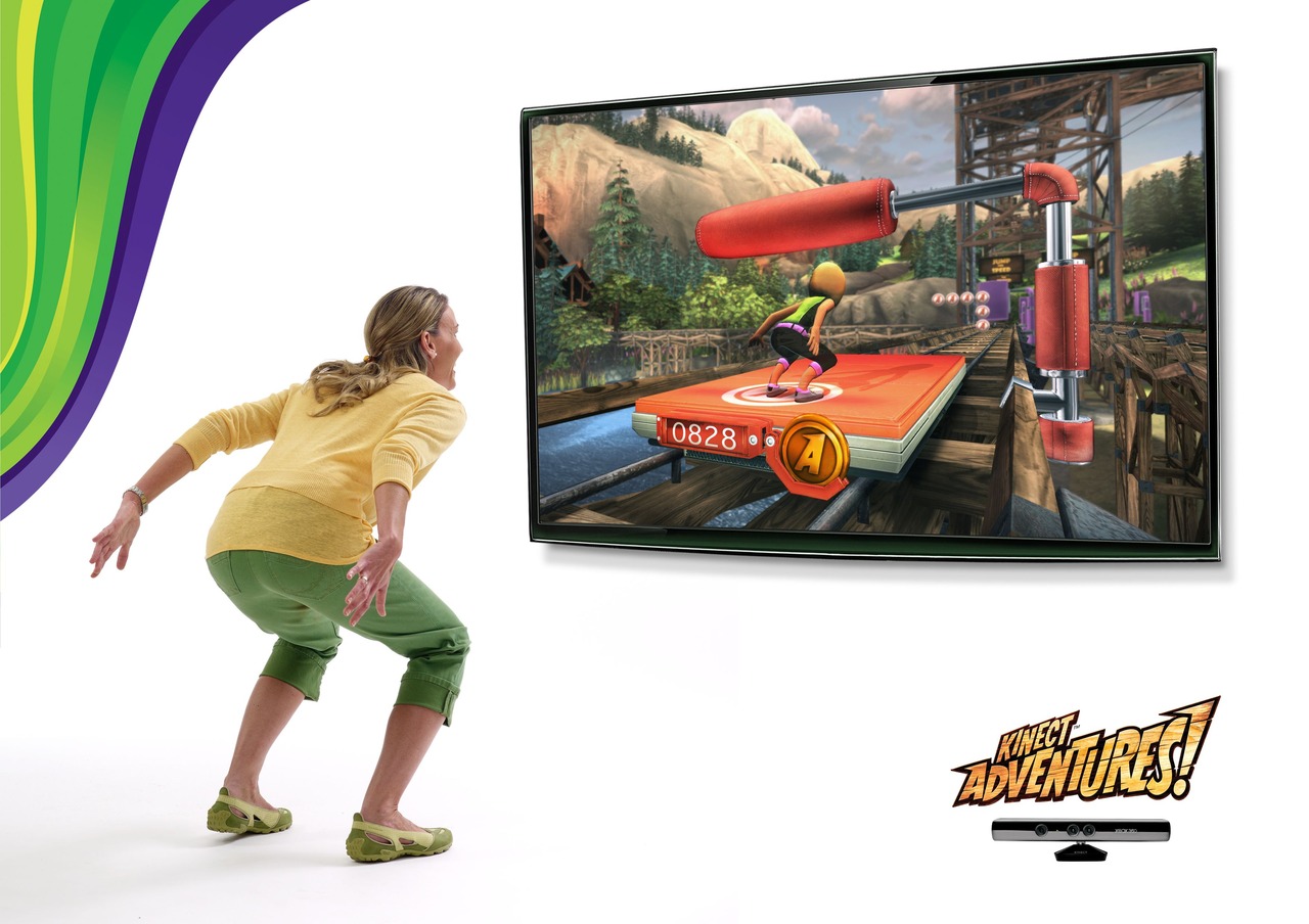 ... être avantagé lorsque la Kinect est en bas du téléviseur. (Girl power! kinect%2Badventures The television was there to catch all the chicken torture action live.