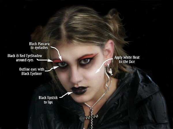 Goth Makeup Designs. I'm terrible with makeup,