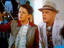 Marty McFly and Doc Brown in Back to the Future