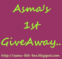 :: ASMA'S 1st GIVEAWAY ::