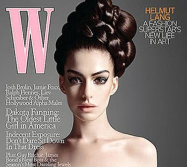 Anne Hathaway Magazine. Anne Hathaway on the cover of