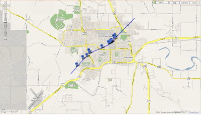 Capt Spaulding S World Manhattan Ks Tornado Track Map