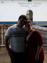 Us at one of the World Wonders - The Panama Canal