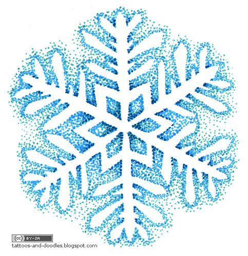 Tattoos and doodles: Snowflakes - and happy new year! :)