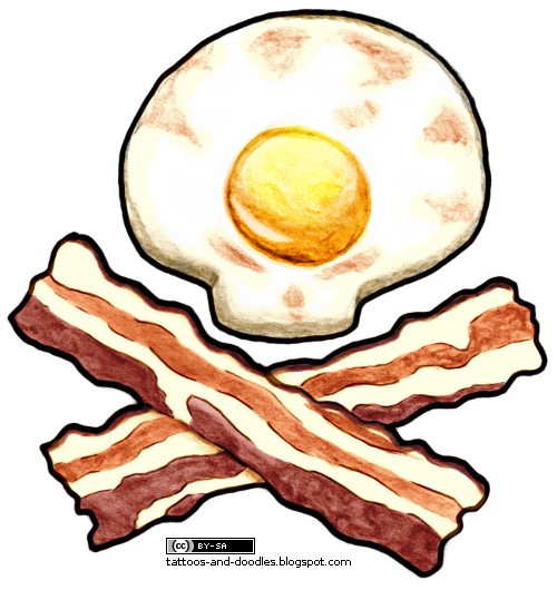 Tattoos and doodles Jolly Breakfast