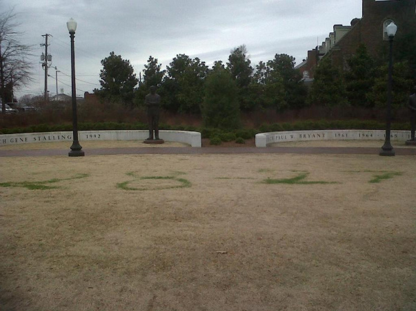 Auburn fans vandalize Alabama campus...again. Auburn fans vandalize Alabama campus...again.