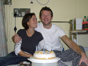 My 36th Birthday. Jet and me in Royal Free Hospital just before my Brain Biopsy!