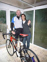 Jo and I with my trusty turbo trainer