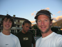 Tim, Matt and me trying to play ball in Annecy