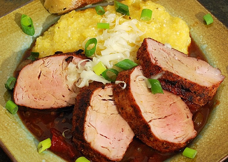 Creole Pork Tenderloin and Grits