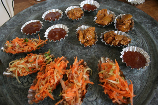 canapés at the Underground Restaurant